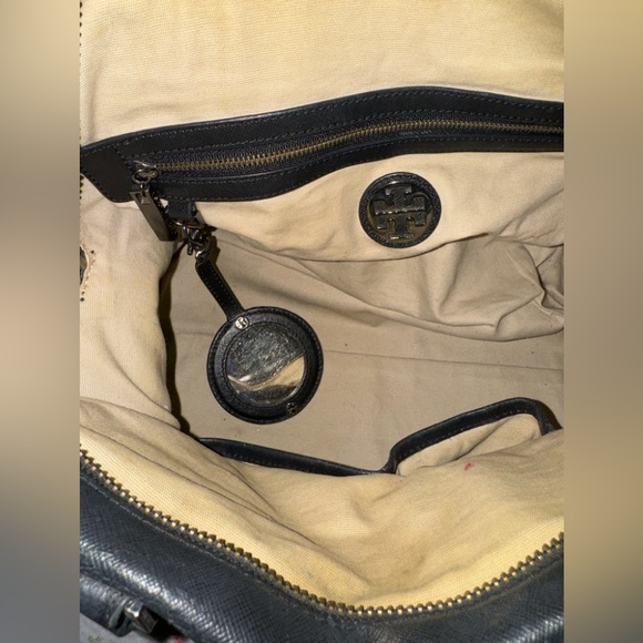 Tory Burch Classic Black Leather Satchel - Picture 10 of 13